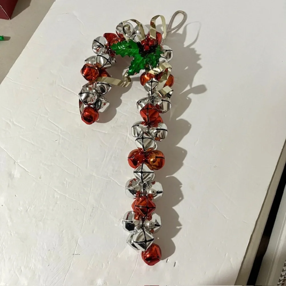 Candy Cane Jingle Bells Door Hanging Christmas